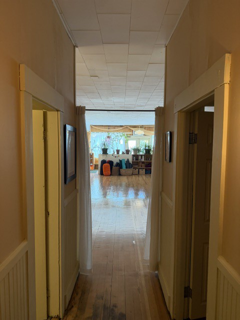 True Center studio seen through a hallway