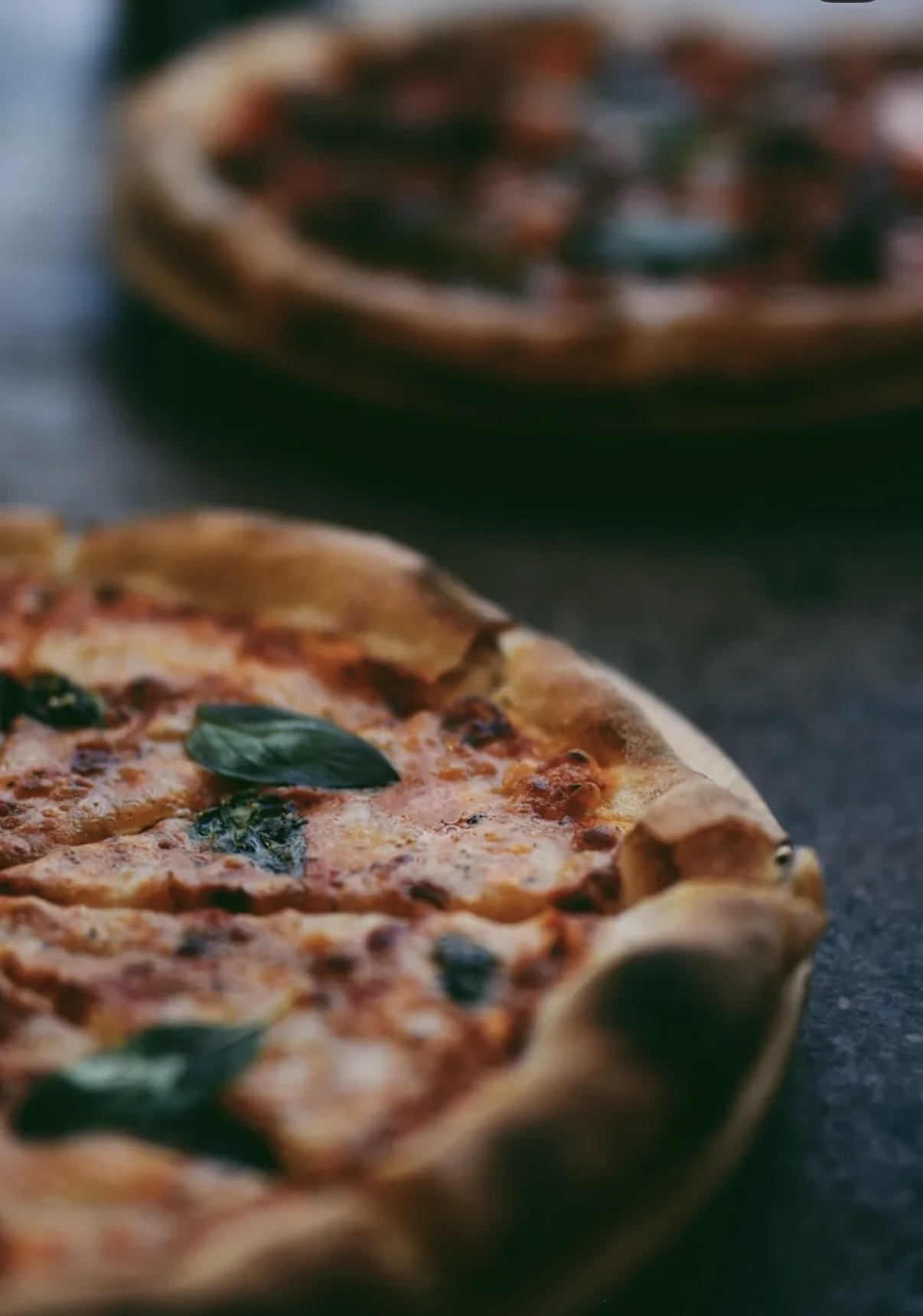 freshly cooked pizza