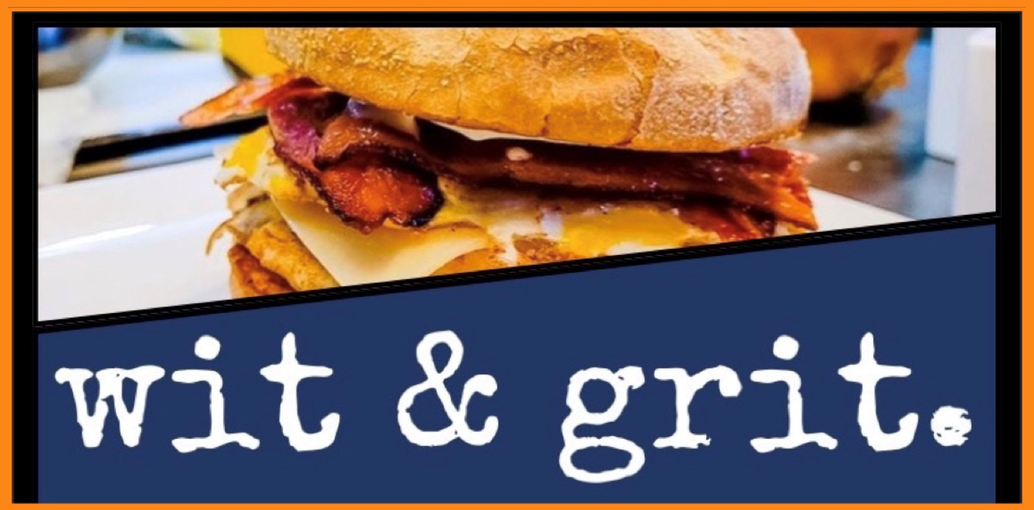 breakfast sandwich and logo
