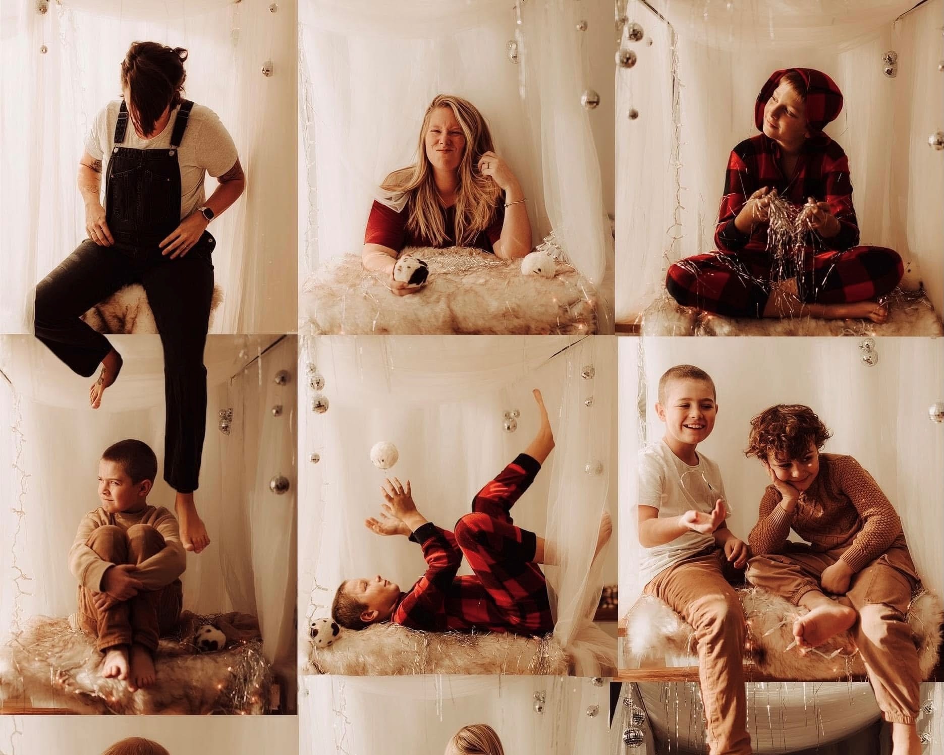 children in boxes