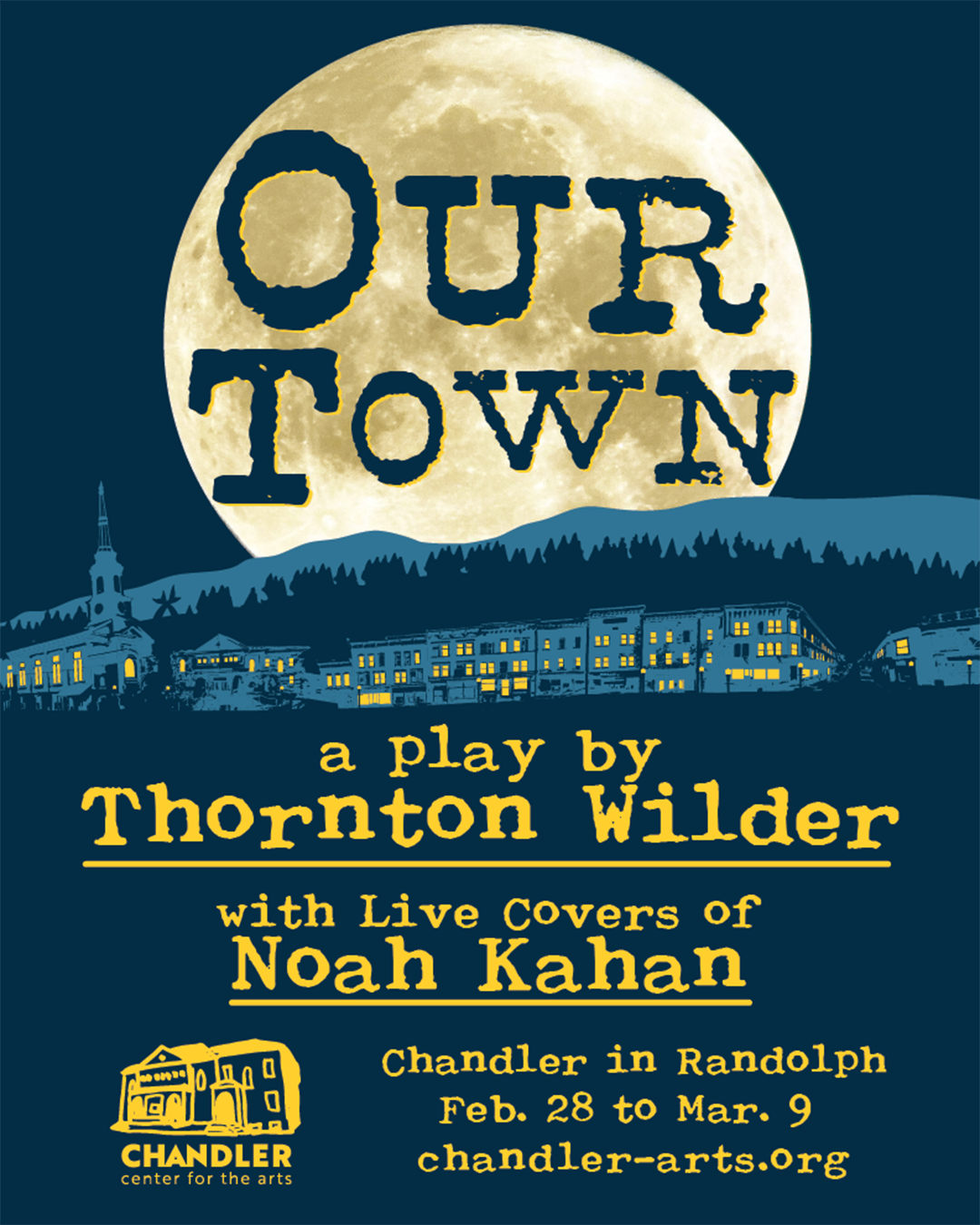 play poster blue for Our Town